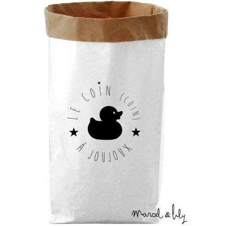 フランス Marcel &amp; Lily PAPER BAG ペーパーバッグ フランス語 衣類 おもちゃ...