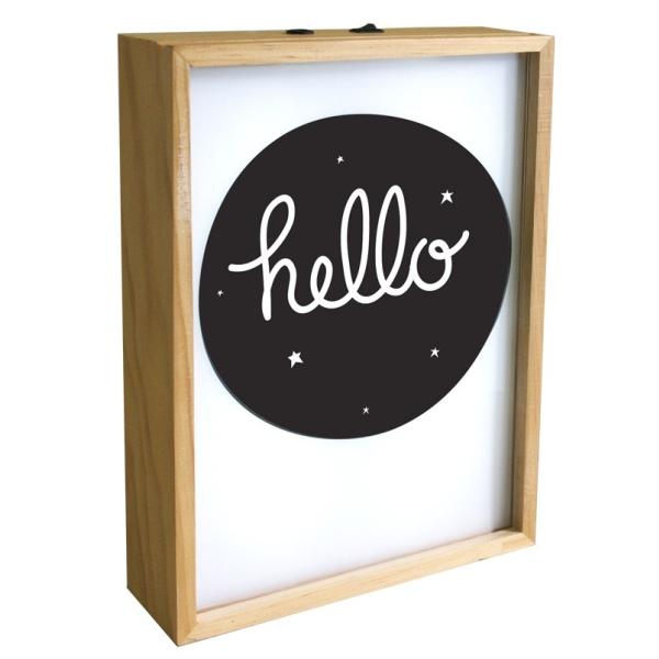 A Little Lovely Company ナチュラルウッドフレーム A4ライトボックス 天然木...