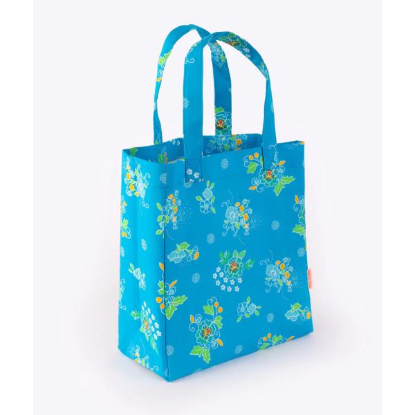 Petit Pan コットントートバッグ　toile Polska bleu vif フランス プチ...