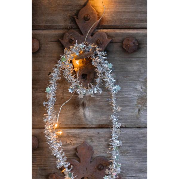 Petit Pan シルバー ミニスター ガーランド 星 六芒星 2m クリスマス パーティー 飾り...