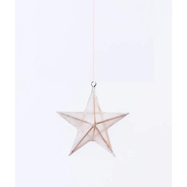 Petit Pan Paris  スター バンブー オーナメント オブジェ ホワイト シルク 星 デ...