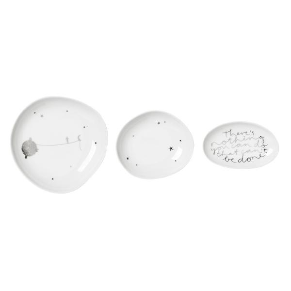 Rader  Wonderland トレイ 3セット アクセサリー 小物 小皿 シルバー インテリア...