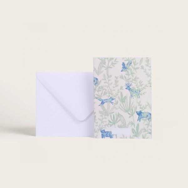 フランス製 ダブル メッセージ カード 封筒 セット SEASON PAPER collection...