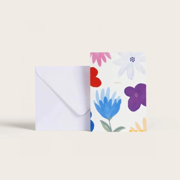 フランス製 ダブル メッセージ カード 封筒 セット SEASON PAPER collection...