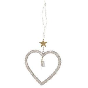 WALTHER&amp;Co. Bead Heart ガラスビーズ ハート 14cm オーナメント  星 ツ...