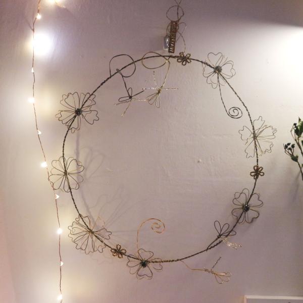 WALTHER&amp;Co. FIL DE FER WREATH ワイヤーアート フラワーリース ビーズ ...