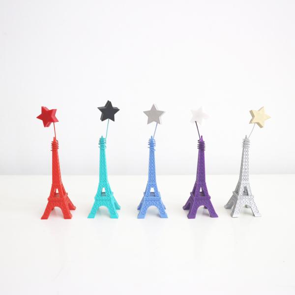 エッフェル塔 スター フォトスタンド カードスタンド フォトホルダー マグネット 星 5種 ラッキー...