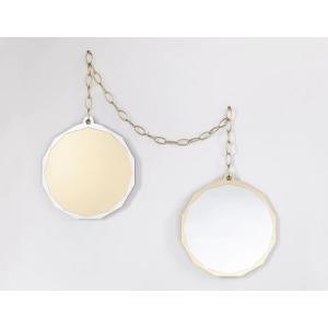 イギリス ウォールミラー DUO デュオ ゴールド&amp;シルバー 2トーン チェーン Haidee Dr...