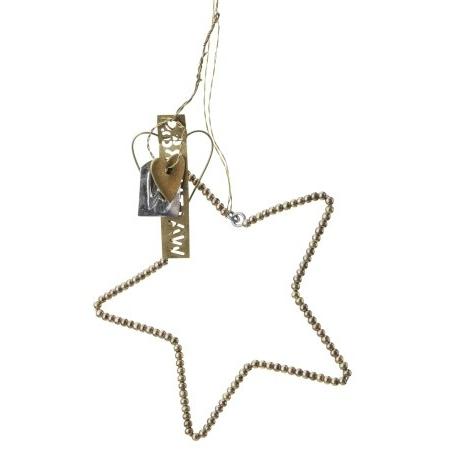 WALTHER&amp;Co. Star beads アンティークゴールド ビーズ スター 10cm 星 オ...