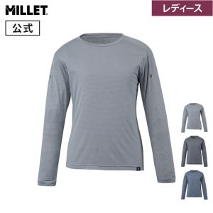 ミレー Millet ヘザー メッシュ クルー ロングスリーブ HEATHER MESH MIV01...