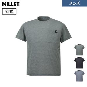 ミレー Millet ヘザーメッシュ クルー ショートスリーブ MIV02174 メンズ  半袖｜ミレー公式オンラインストア