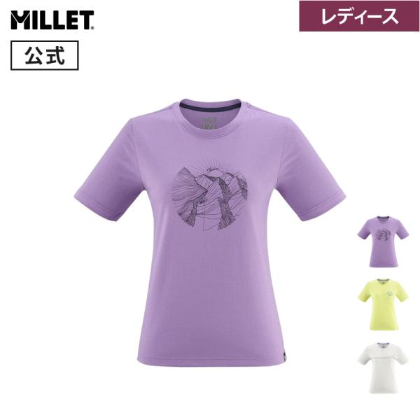 ミレー (Millet) シマイ プリント Tシャツ ショートスリーブ MIV10097 レディース