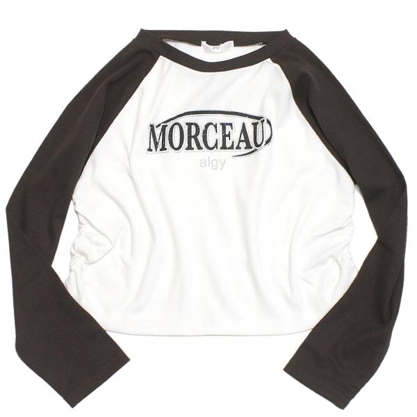 セール 「50%OFF」 長袖Tシャツ "アルジー" シャーリングリブロンT ブラウン(BR)