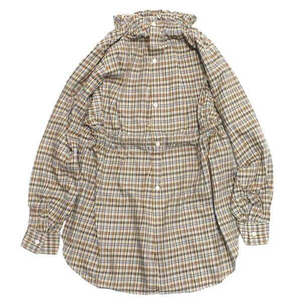 セール 「50%OFF」 シャツ・ブラウス &quot;アーチ＆ライン&quot; OG CHECK FRILL ブラウ...