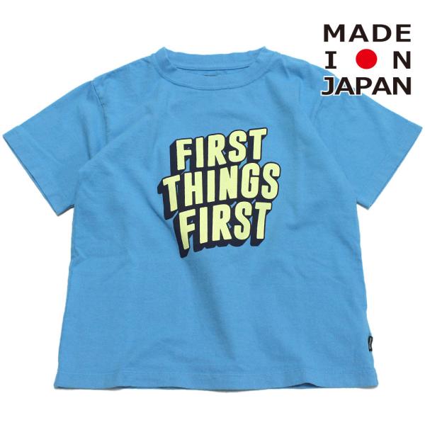 セール 「50%OFF」 半袖Tシャツ &quot;アーチ＆ライン&quot; USA CO FIRST Tシャツ ブル...
