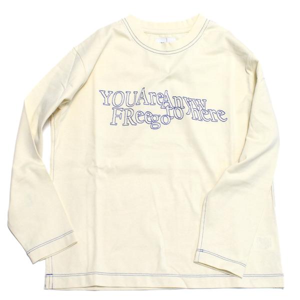 セール 「50%OFF」 長袖Tシャツ "アーチ＆ライン" OG ANYWHERE Tシャツ クリー...