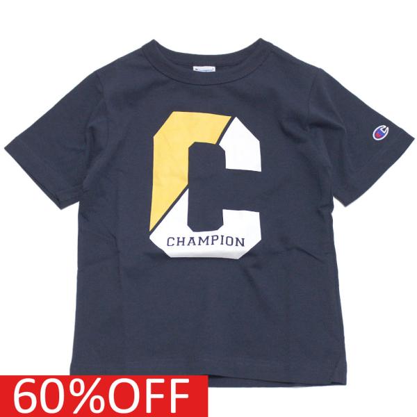 セール 「50%OFF」 半袖Tシャツ &quot;チャンピオン&quot; 子供服 Cロゴ ショートスリーブTシャツ ...