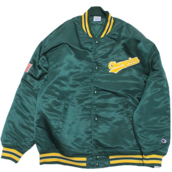 セール 「50%OFF」 アウター "チャンピオン" BASEBALL ジャケット ダークグリーン(...