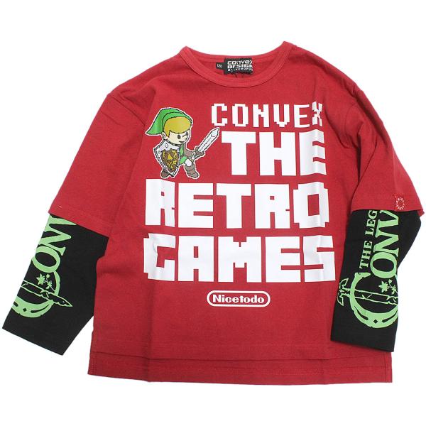 セール 「50%OFF」 長袖Tシャツ &quot;コンベックス　CONVEX&quot; レトロゲームス / レイヤー...