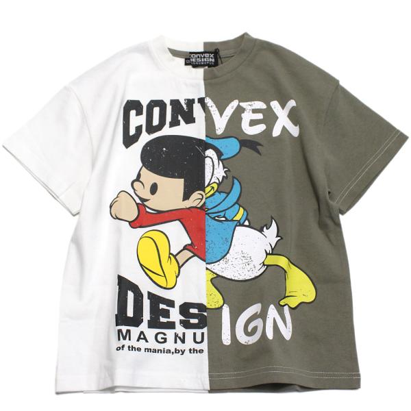 セール 「50%OFF」 半袖Tシャツ &quot;コンベックス　CONVEX&quot; リメイク風/WIDE-T オ...