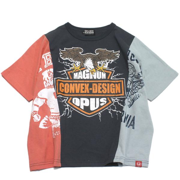 セール 「50%OFF」 半袖Tシャツ &quot;コンベックス　CONVEX&quot; イーグル/リメイク風Tシャツ...