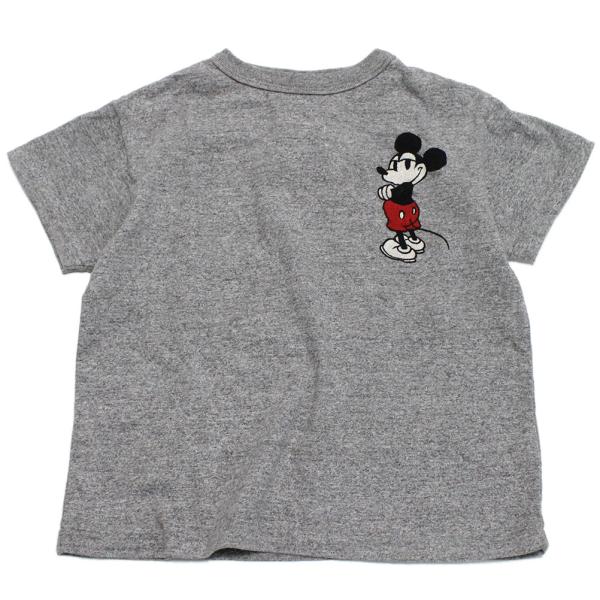 半袖Tシャツ &quot;DD×ミッキー&quot; 子供服 ビンテージテンジク MICKEY 28 TEE 3GRグレ...