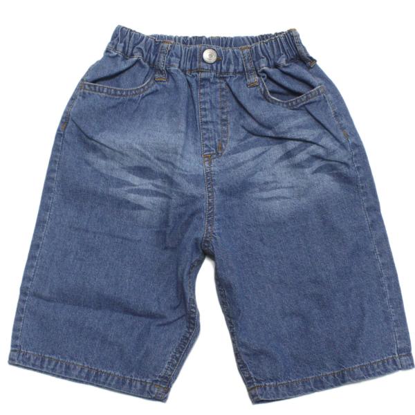 セール 「50%OFF」 ハーフパンツ &quot;ディラッシュ&quot; ライトオンスデニム5分丈パンツ ブルー(B...