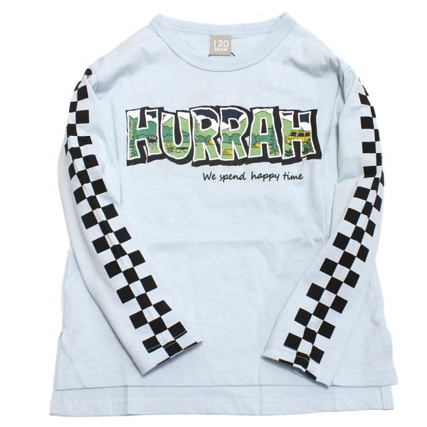 セール 「50%OFF」 長袖Tシャツ &quot;ディラッシュ&quot; チェッカー天竺長袖Tシャツ サックス(SS...