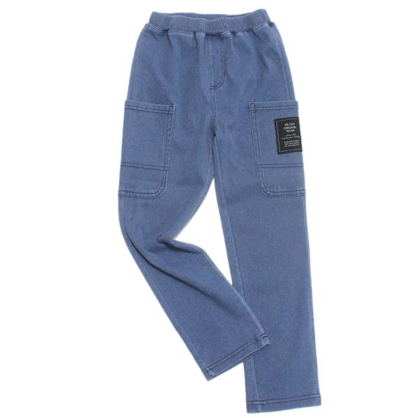 セール 「50%OFF」 ロングパンツ &quot;ディラッシュ&quot; カットソーデニムパンツ サックス(SS)