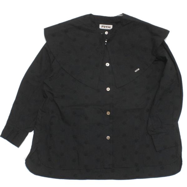 セール 「50%OFF」 シャツ・ブラウス &quot;フィス&quot; ハナシシュウ エリツキ シャツ 2BK黒