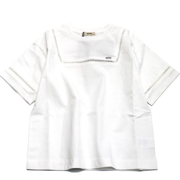 セール 「50%OFF」 半袖Tシャツ &quot;フィス&quot; サラサラテンジク マリン Tシャツ 1W白