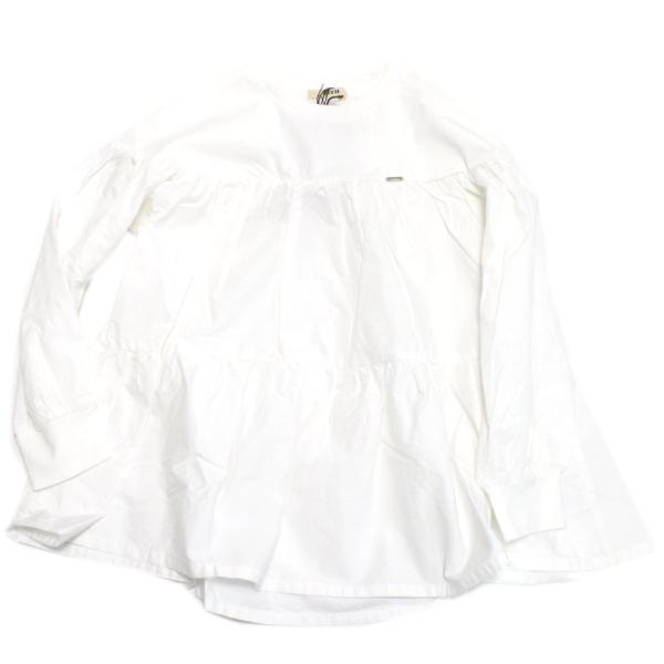 セール 「50%OFF」 半袖Tシャツ &quot;フィス&quot; サラサラテンジク ティアード Tシャツ 1W白