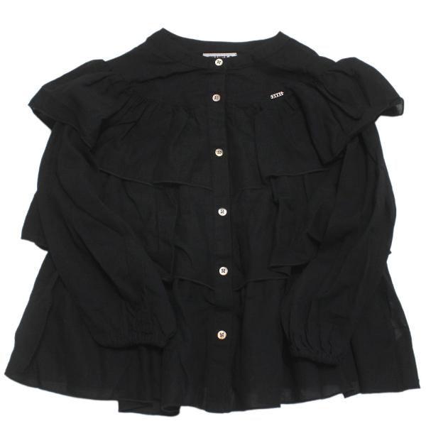 セール 「50%OFF」 シャツ・ブラウス "フィス" コットンシフォンドビー ブラウス 2BK黒