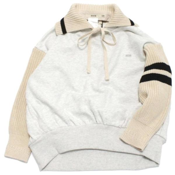 セール 「50%OFF」 トレーナー・ニット &quot;フィス&quot; ウラケ×ニット ツケエリ L/S スウェッ...