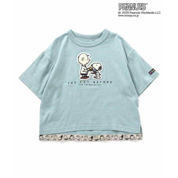 セール 「50%OFF」 半袖Tシャツ &quot;エフオーキッズ&quot; PEANUTS3柄アップリケTシャツ サ...