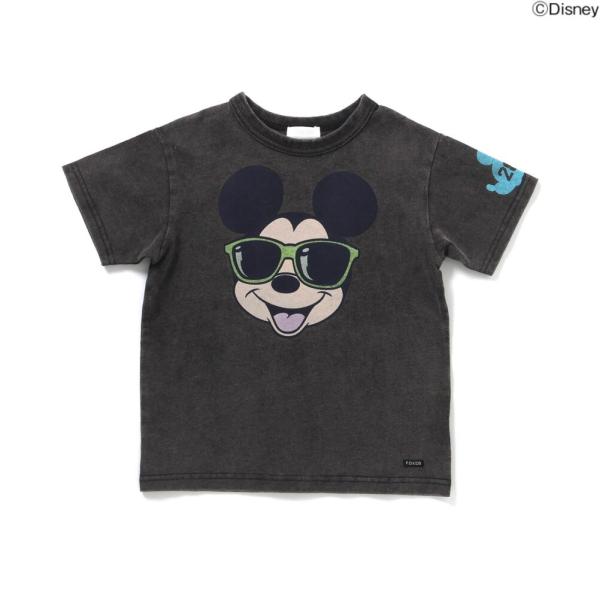 半袖Tシャツ "エフオーキッズ" ディズニーキャラクター3柄Tシャツ チャコール(CH)