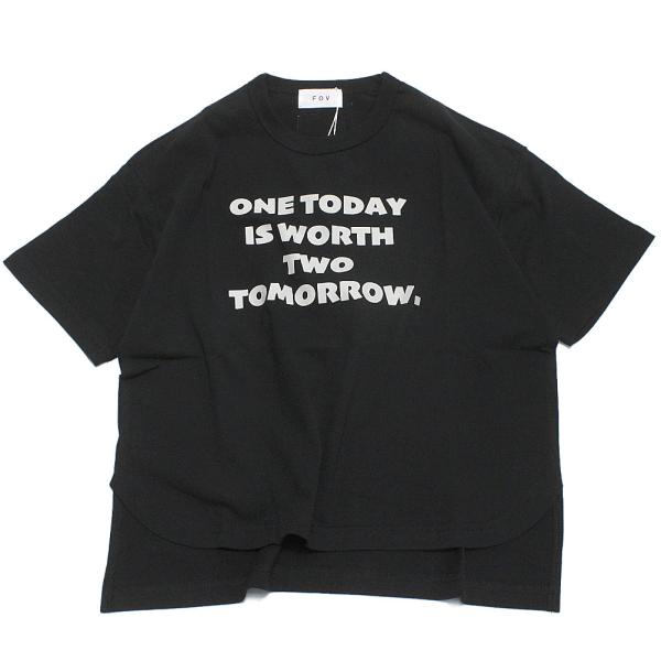 半袖Tシャツ &quot;フォブ&quot; 子供服 ONE TODAY Tシャツ ブラック(BK)