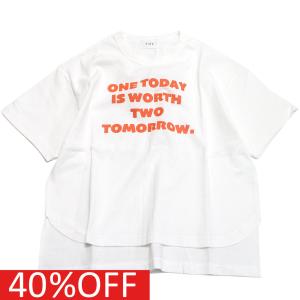 半袖Tシャツ "フォブ" 子供服 ONE TODAY Tシャツ ホワイト
