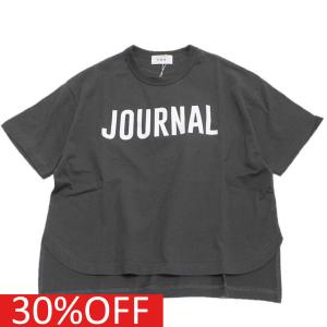 半袖Tシャツ "フォブ" 子供服 JOURNAL Tシャツ チャコールグレー(CG)