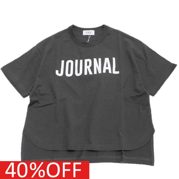 半袖Tシャツ &quot;フォブ&quot; 子供服 JOURNAL Tシャツ チャコールグレー(CG)