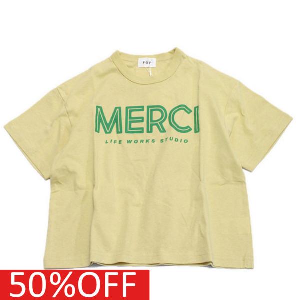 半袖Tシャツ &quot;フォブ&quot; 子供服 MERCI Tシャツ イエロー(YE)