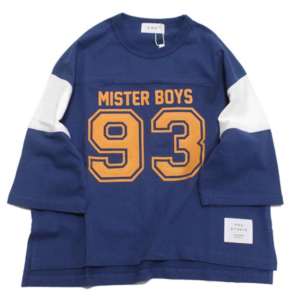 セール 「50%OFF」 長袖Tシャツ &quot;フォブ&quot; フットボールTシャツ(7分袖) ブルー(BL)
