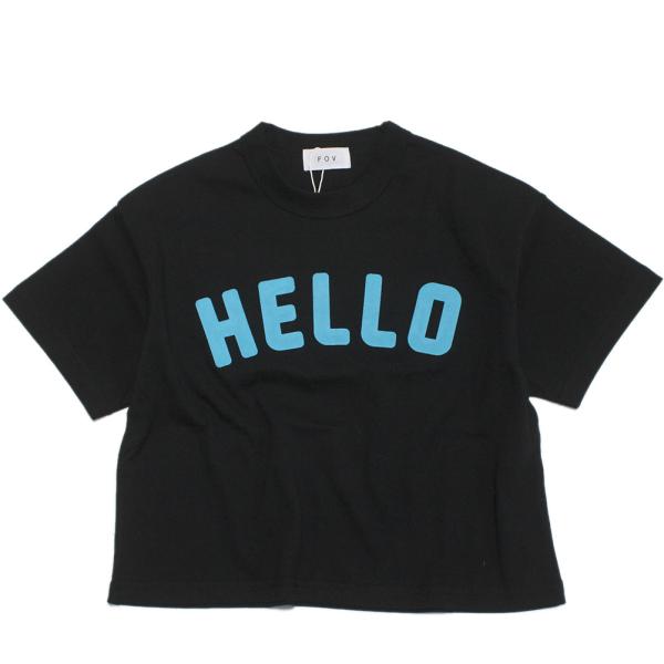 セール 「50%OFF」 半袖Tシャツ &quot;フォブ&quot; HELLO Tシャツ ブラック(BK)