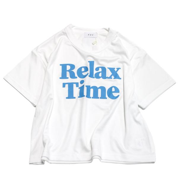 セール 「50%OFF」 半袖Tシャツ &quot;フォブ&quot; Relax Time ドライTシャツ ホワイト(...