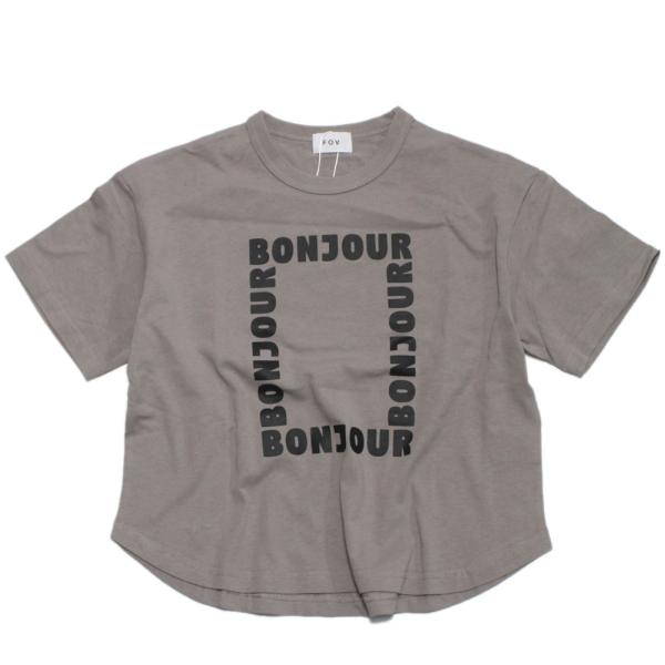 セール 「50%OFF」 半袖Tシャツ &quot;フォブ&quot; BONJOUR 6分袖Tシャツ アッシュグレー(...