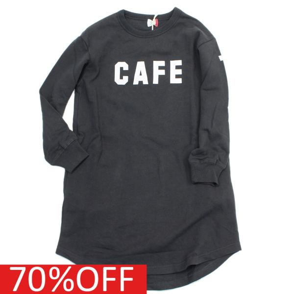 セール 「70%OFF」 ワンピース &quot;フォブ&quot; 子供服 CAFE ワンピース チャコールグレー(C...