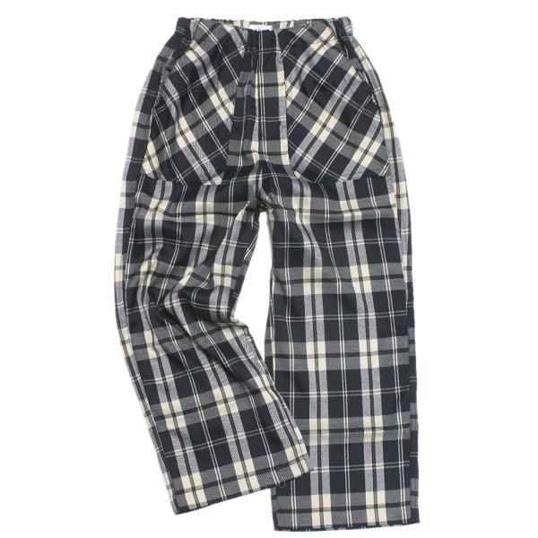 セール 「50%OFF」 ロングパンツ &quot;フォブ&quot; チェックワークパンツ ネイビー(NV)