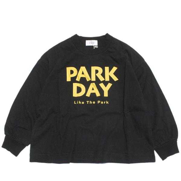 セール 「50%OFF」 長袖Tシャツ &quot;フォブ&quot; PARKDAY ビッグ L/S Tシャツ ブラッ...