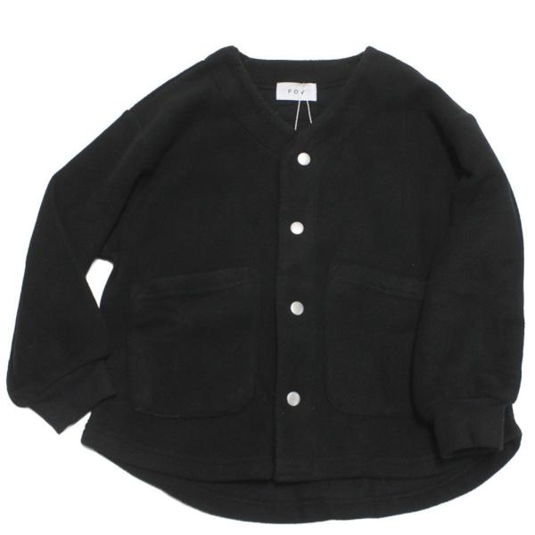 セール 「50%OFF」 アウター "フォブ" フリースノーカラーJK ブラック(BK)