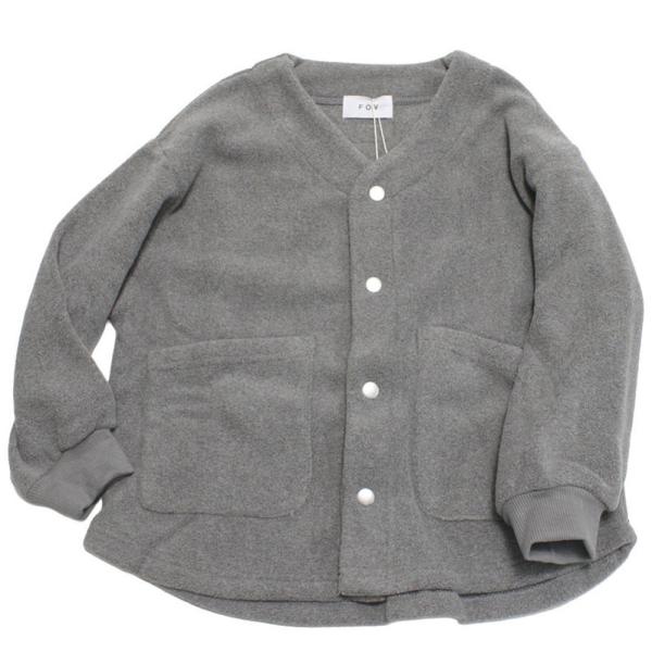 セール 「50%OFF」 アウター "フォブ" フリースノーカラーJK 杢グレー(TG)